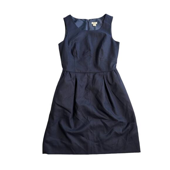J.Crew Factory Navy Blue Dress Size 2 Wool - Picture 1 of 3